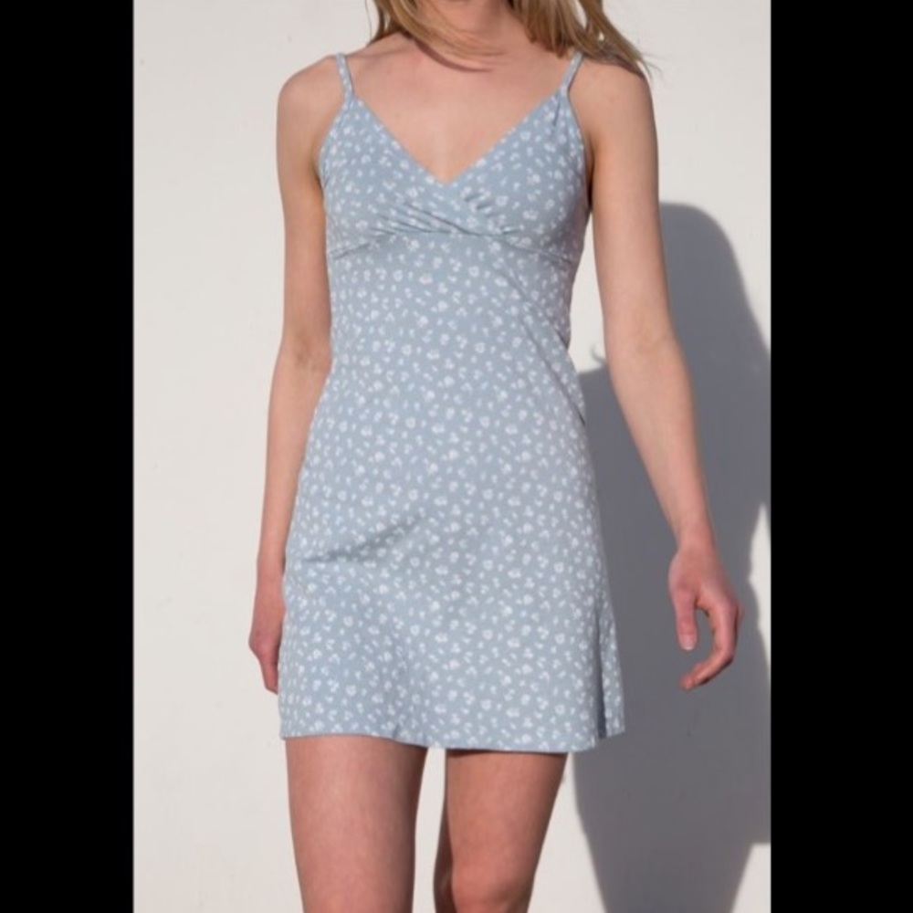 Brandy Melville Blue Floral Amara Dress